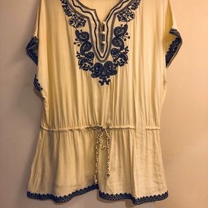 M Light yellow Carolina Williamson resort tunic